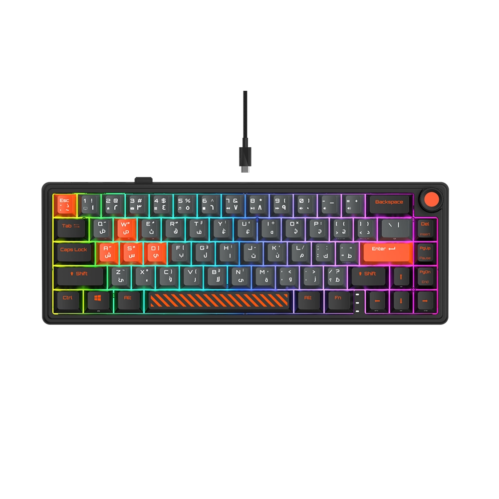 GamerTek Fusion Wireless Mechanical Keyboard - Black
