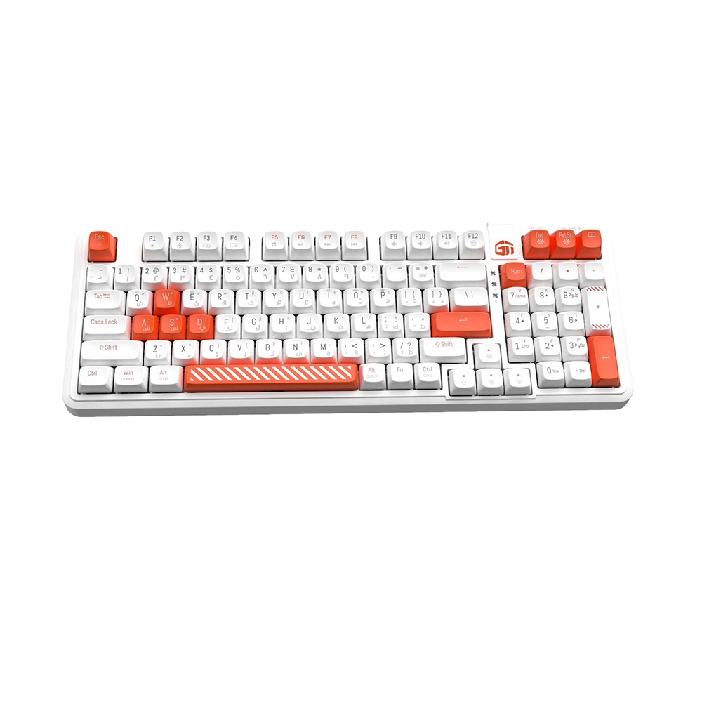 GamerTek Arcade Keys Wireless Mechanical Keyboard - White